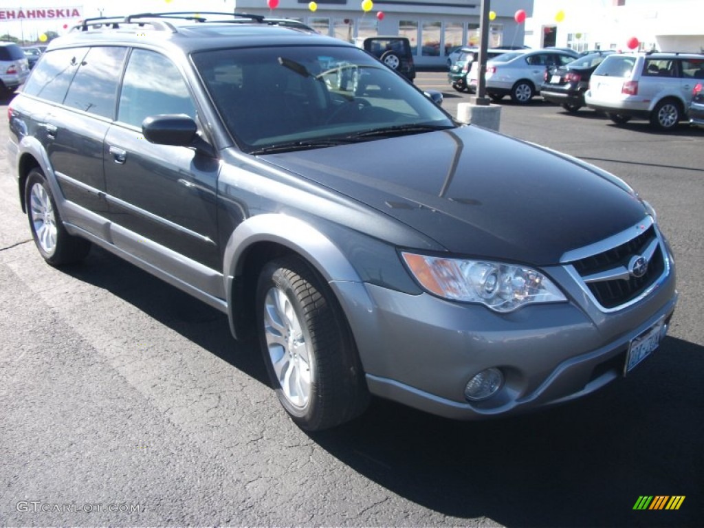 2009 Outback 2.5i Limited Wagon - Diamond Gray Metallic / Off Black photo #1