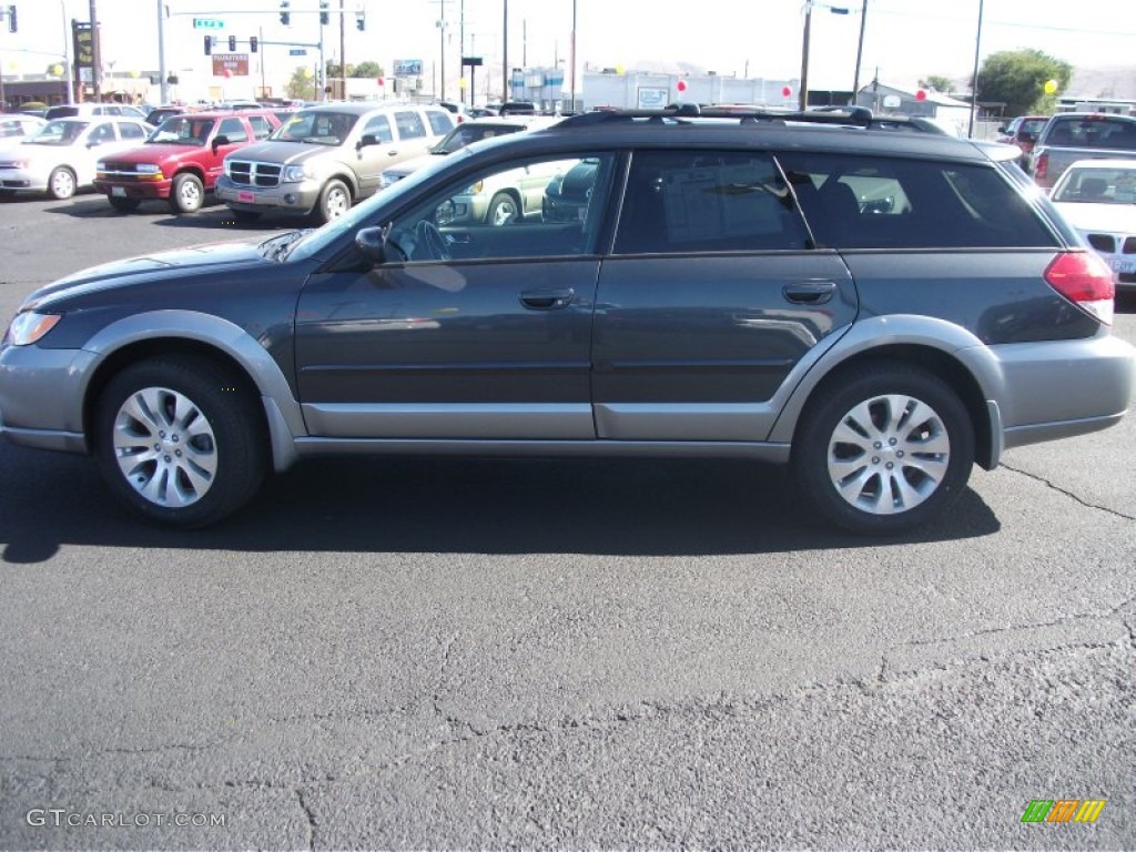 2009 Outback 2.5i Limited Wagon - Diamond Gray Metallic / Off Black photo #4