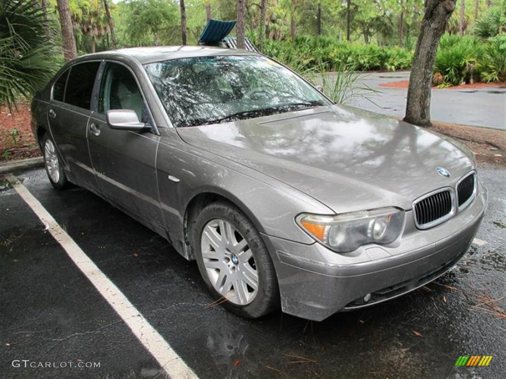 2003 7 Series 745Li Sedan - Sterling Grey Metallic / Basalt Grey/Flannel Grey photo #1
