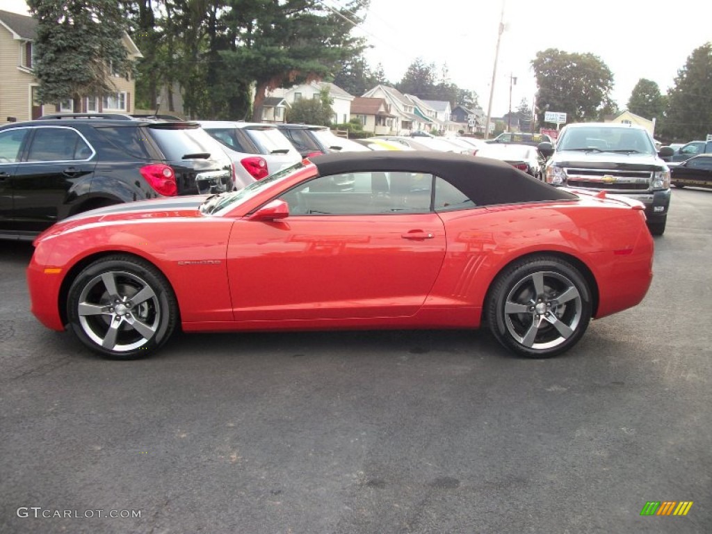 2012 Camaro LT/RS Convertible - Inferno Orange Metallic / Black photo #2