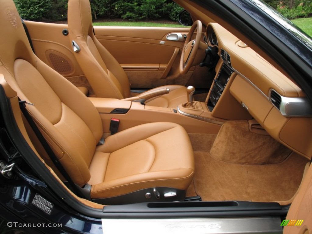 2009 911 Carrera 4S Cabriolet - Midnight Blue Metallic / Natural Brown photo #13