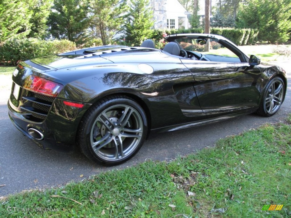 Phantom Black Pearl Effect 2011 Audi R8 Spyder 5.2 FSI quattro Exterior Photo #53633003