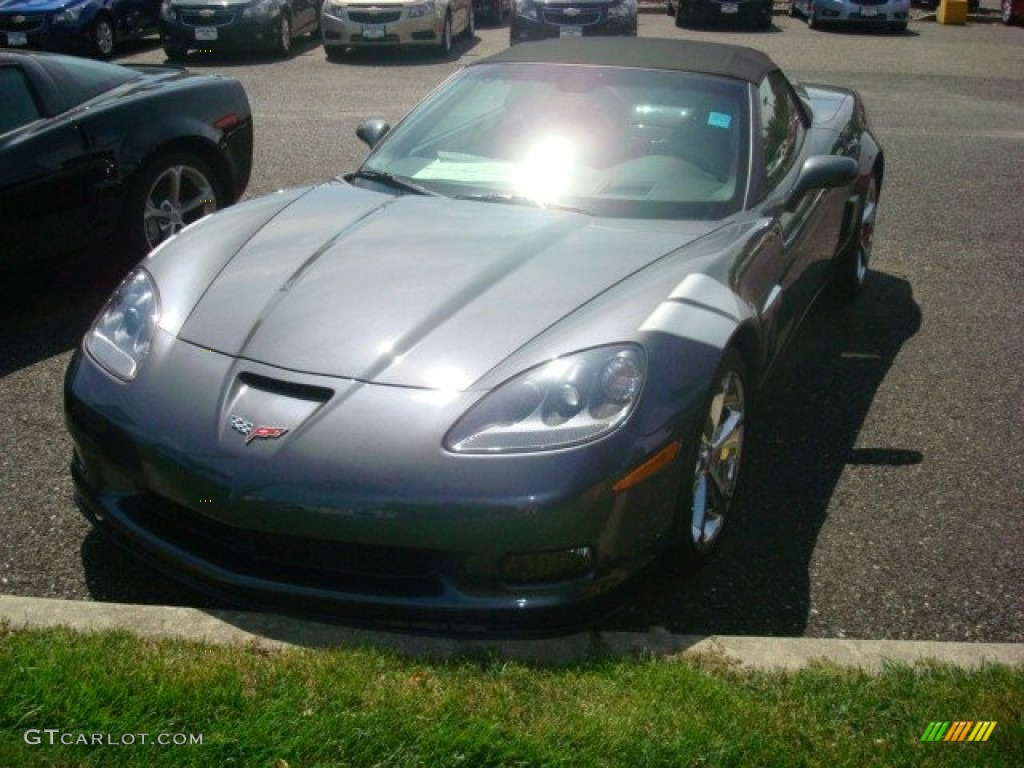 2011 Corvette Grand Sport Convertible - Cyber Gray Metallic / Ebony Black photo #1