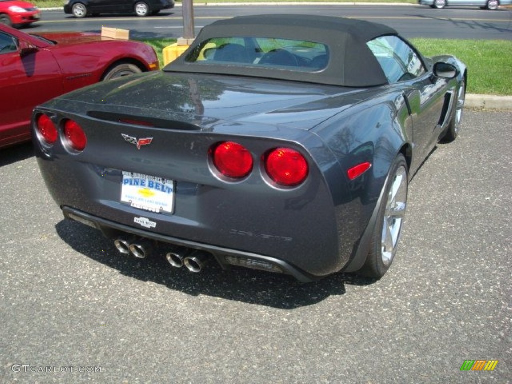 2011 Corvette Grand Sport Convertible - Cyber Gray Metallic / Ebony Black photo #2