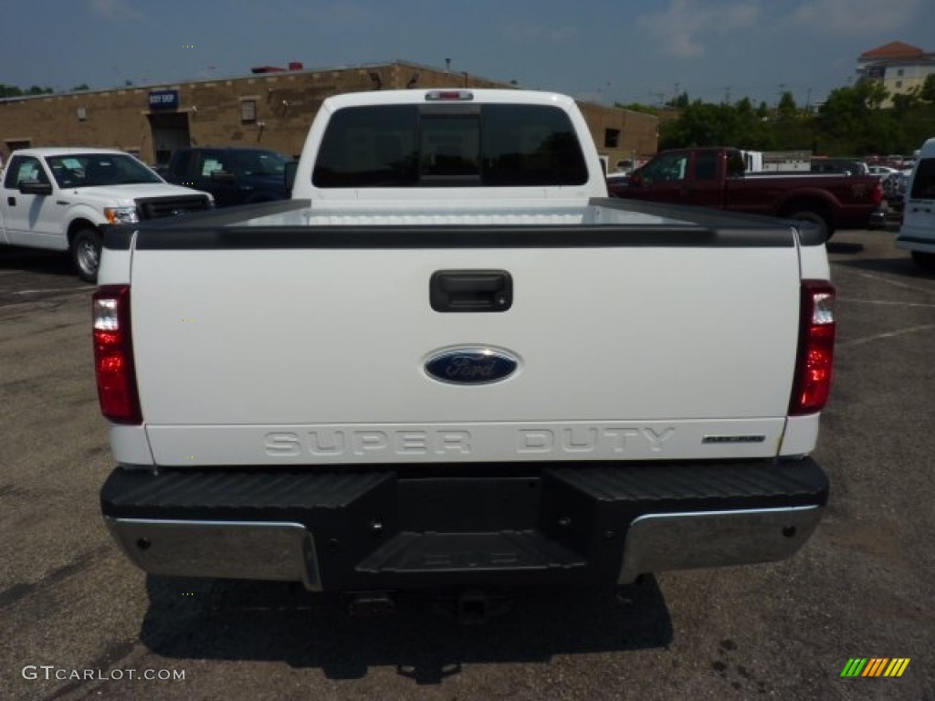 2012 F250 Super Duty XLT SuperCab 4x4 - Oxford White / Adobe photo #3