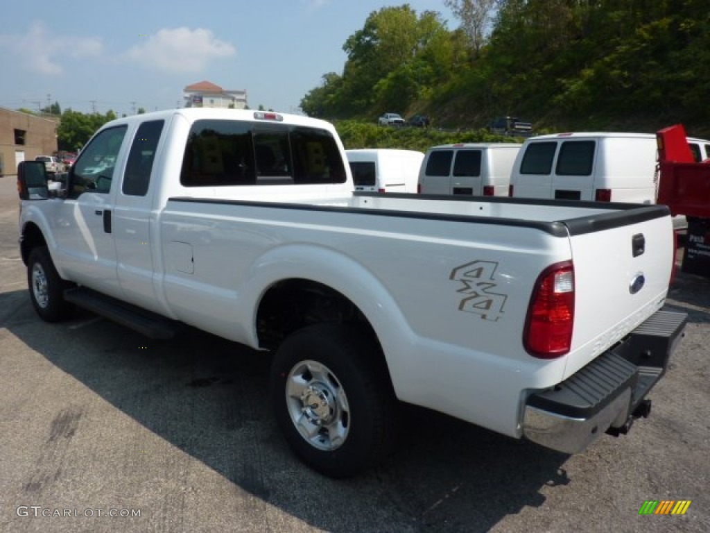 2012 F250 Super Duty XLT SuperCab 4x4 - Oxford White / Adobe photo #4