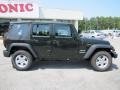 2012 Natural Green Pearl Jeep Wrangler Unlimited Sport S 4x4  photo #8