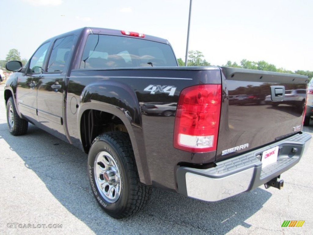 2008 Sierra 1500 SL Crew Cab 4x4 - Dark Crimson Metallic / Dark Titanium photo #5