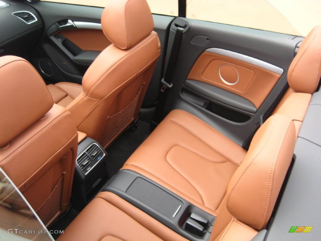 Cinnamon Brown Interior 2012 Audi A5 2.0T Cabriolet Photo #53635826