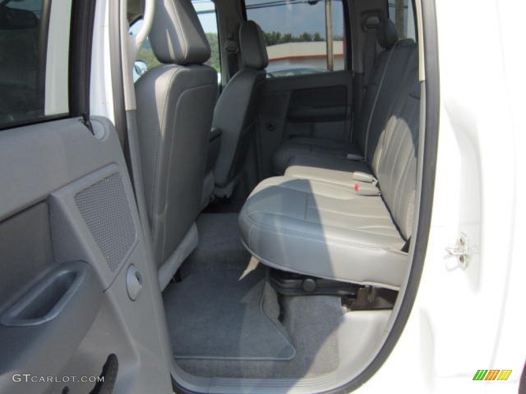 2009 Ram 3500 Laramie Quad Cab 4x4 Dually - Bright White / Medium Slate Gray photo #13