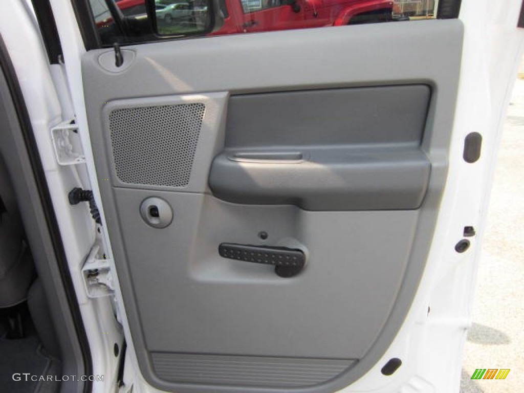 2009 Ram 3500 Laramie Quad Cab 4x4 Dually - Bright White / Medium Slate Gray photo #19