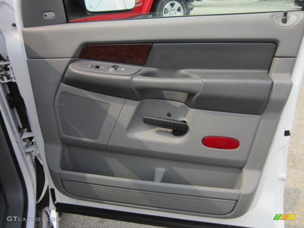 2009 Dodge Ram 3500 Laramie Quad Cab 4x4 Dually Medium Slate Gray Door Panel Photo #53636750