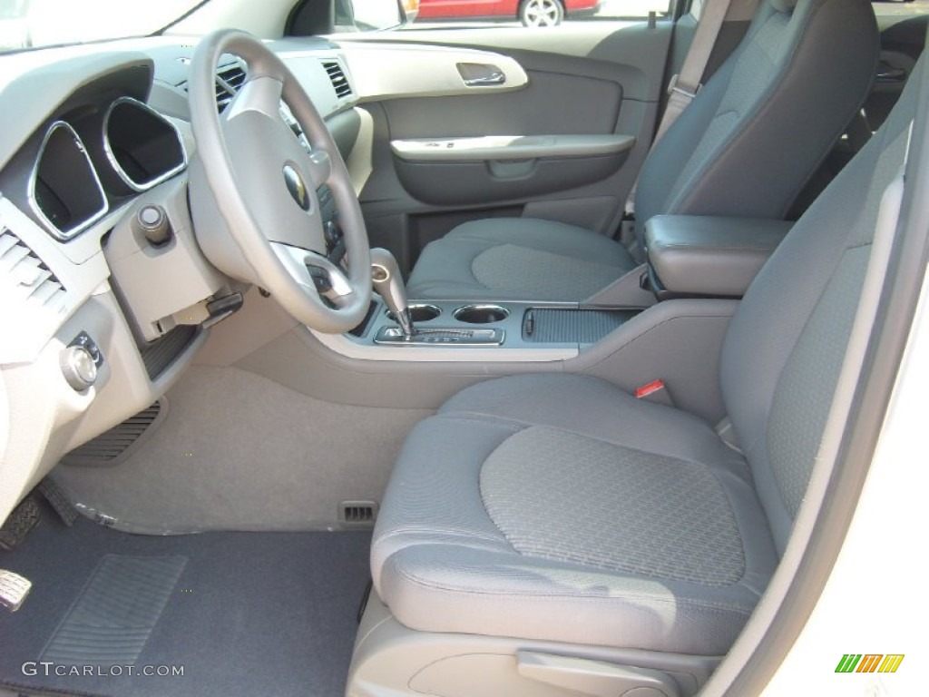 Dark Gray/Light Gray Interior 2011 Chevrolet Traverse LS AWD Photo #53636987