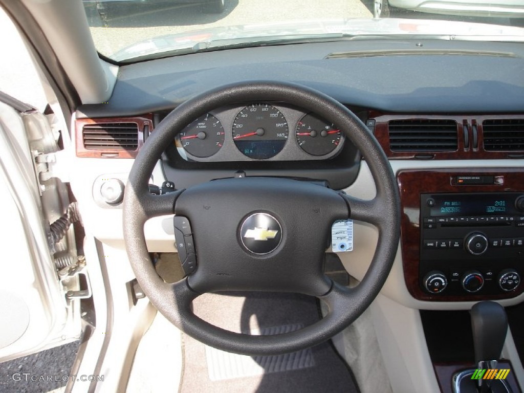 2011 Chevrolet Impala LS Gray Steering Wheel Photo #53637564