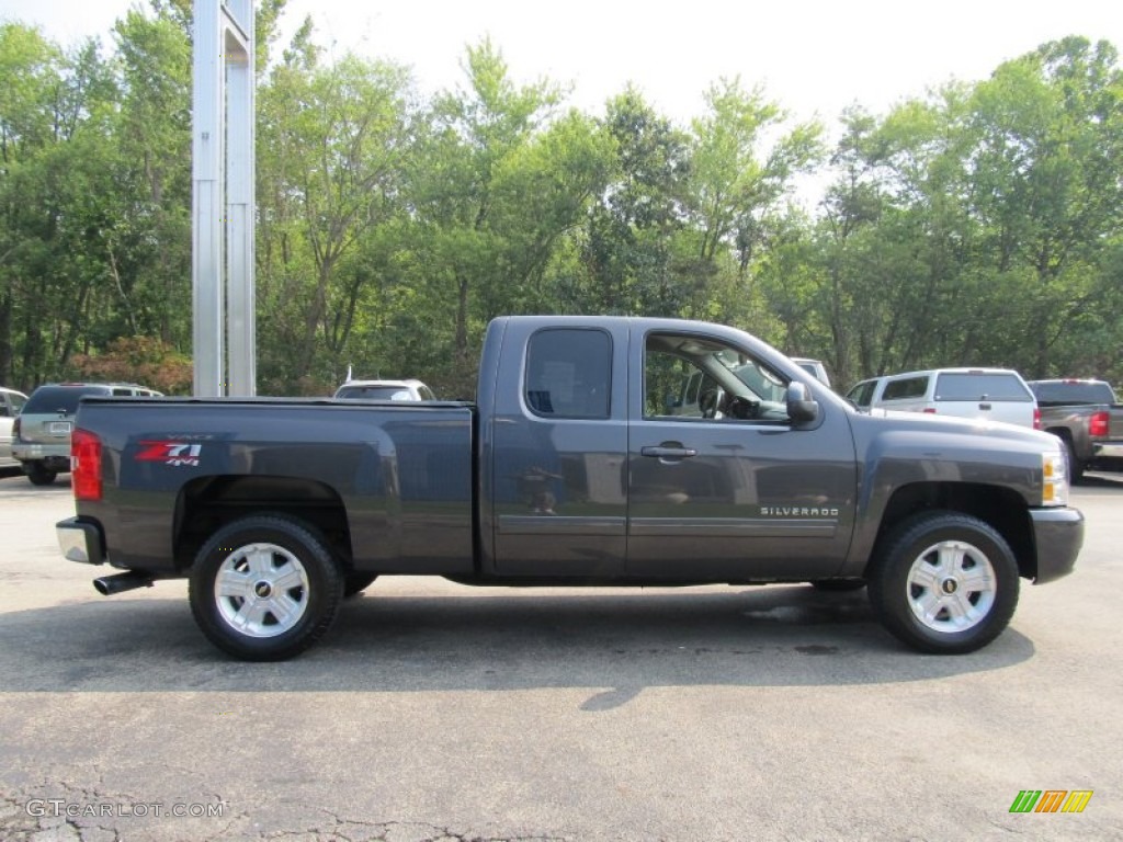 2011 Silverado 1500 LT Extended Cab 4x4 - Mocha Steel Metallic / Light Titanium/Ebony photo #5