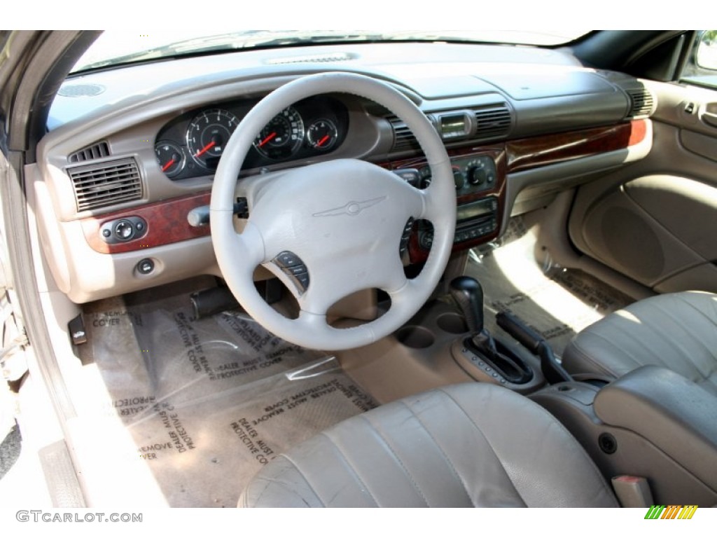 Taupe Interior 2003 Chrysler Sebring LXi Convertible Photo #53637963