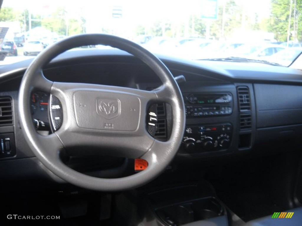 2002 Dodge Durango SLT 4x4 Dark Slate Gray Steering Wheel Photo #53638422