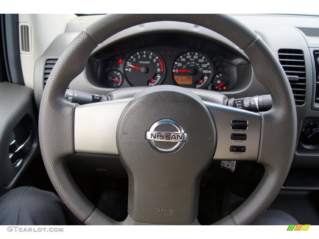 2005 Nissan Frontier SE King Cab Graphite Steering Wheel Photo #53638788