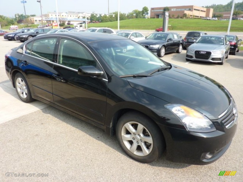 2009 Altima 2.5 SL - Super Black / Charcoal photo #7