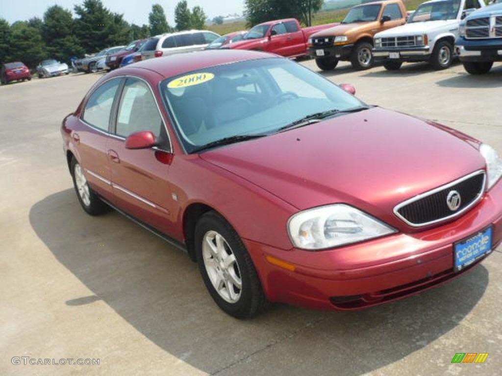 2000 Sable LS Sedan - Toreador Red Metallic / Medium Graphite photo #3