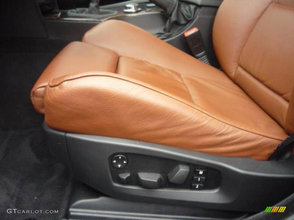 2006 5 Series 530i Sedan - Jet Black / Auburn Dakota Leather photo #29