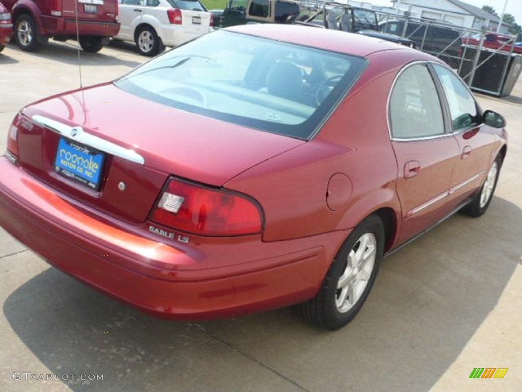 2000 Sable LS Sedan - Toreador Red Metallic / Medium Graphite photo #5