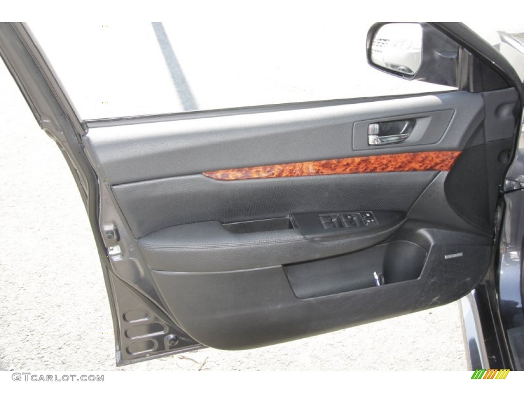2010 Subaru Legacy 2.5i Limited Sedan Off Black Door Panel Photo #53640355
