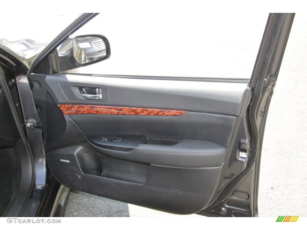 2010 Subaru Legacy 2.5i Limited Sedan Off Black Door Panel Photo #53640448