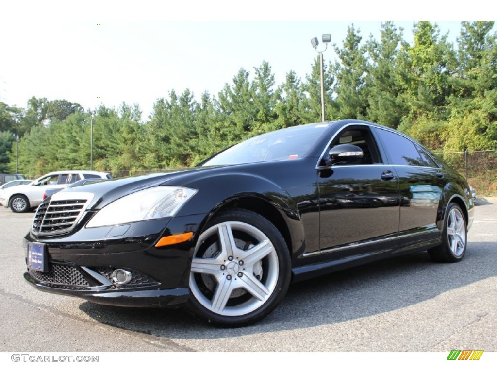 2008 S 550 4Matic Sedan - Black / Black photo #1