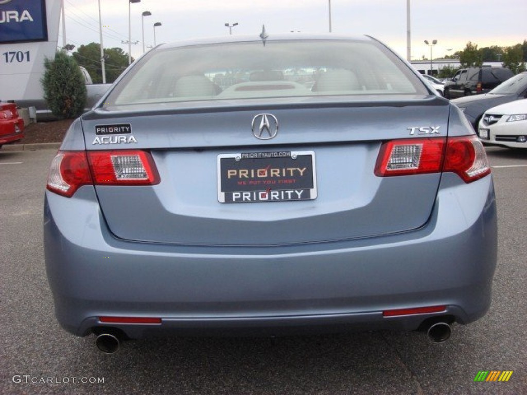 2009 TSX Sedan - Glacier Blue Metallic / Taupe photo #5