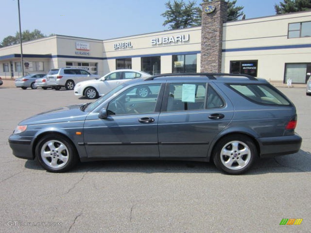 1999 9-5 2.3T Wagon - Cosmic Blue Metallic / Medium Beige photo #2