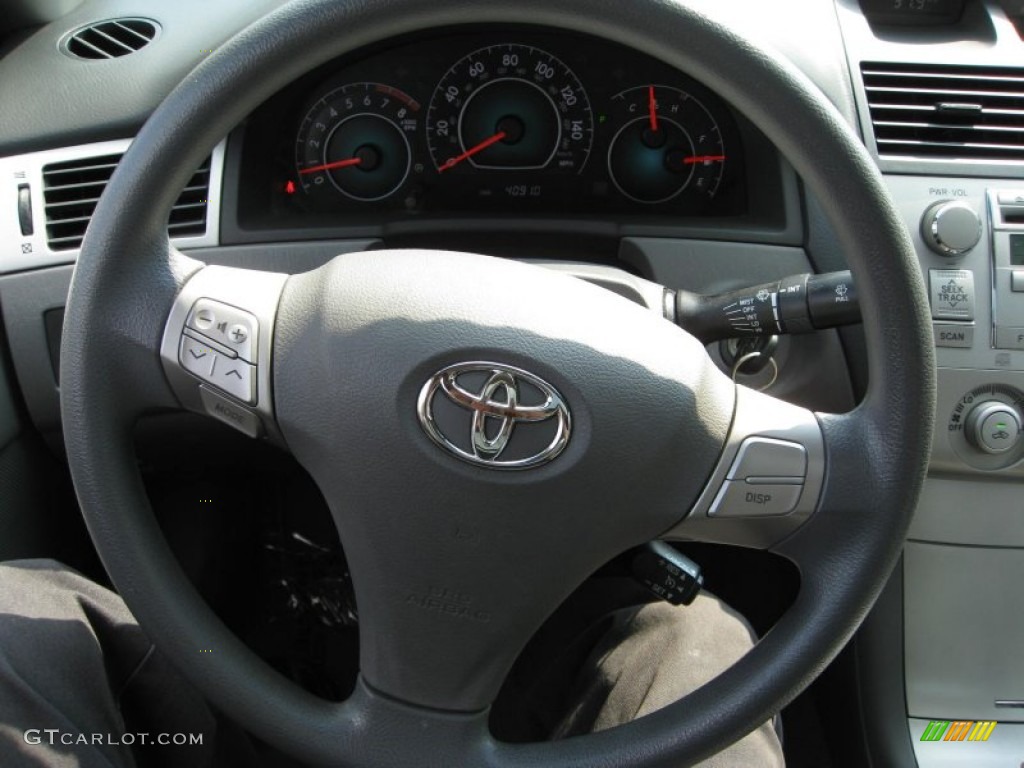 2008 Toyota Solara SE Coupe Dark Stone Steering Wheel Photo #53643354