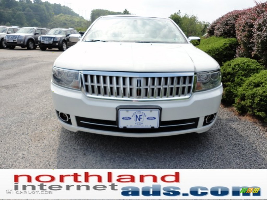 2008 MKZ AWD Sedan - White Suede / Sand photo #3