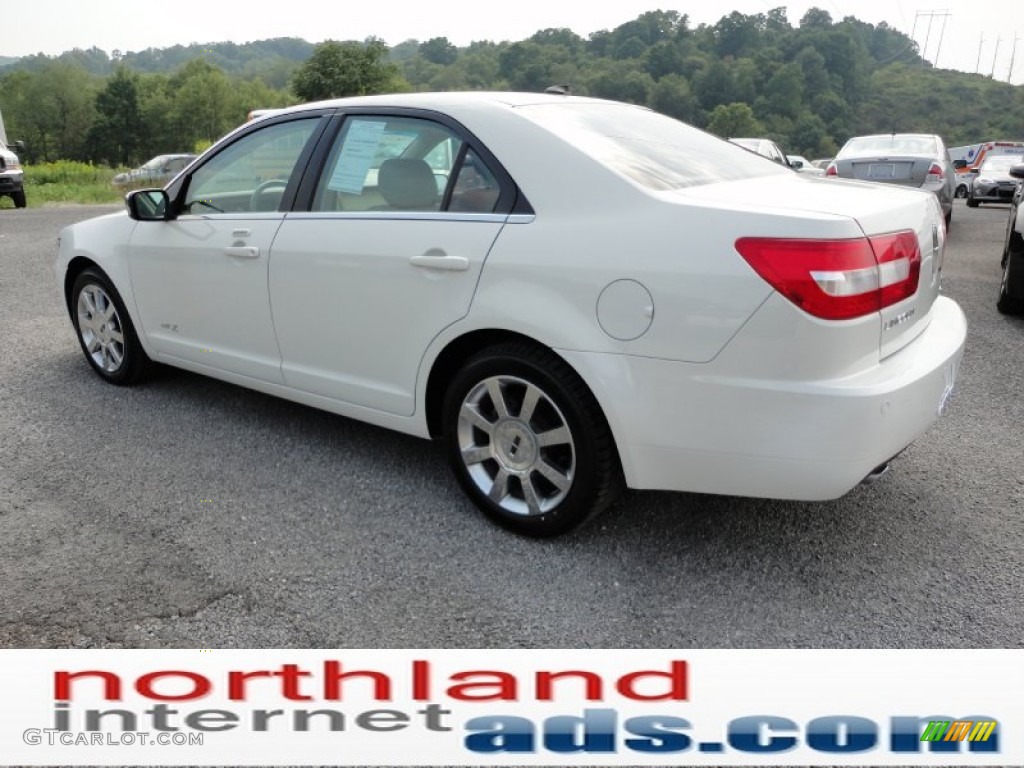 2008 MKZ AWD Sedan - White Suede / Sand photo #6