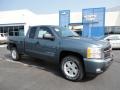 2011 Blue Granite Metallic Chevrolet Silverado 1500 LT Extended Cab 4x4  photo #1