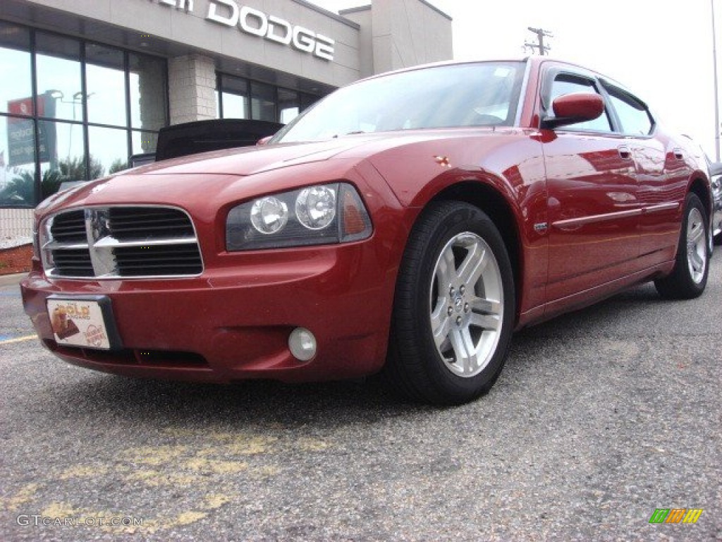 2006 Charger R/T - Inferno Red Crystal Pearl / Dark Slate Gray/Light Graystone photo #1
