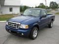 2011 Vista Blue Metallic Ford Ranger XLT Regular Cab  photo #2