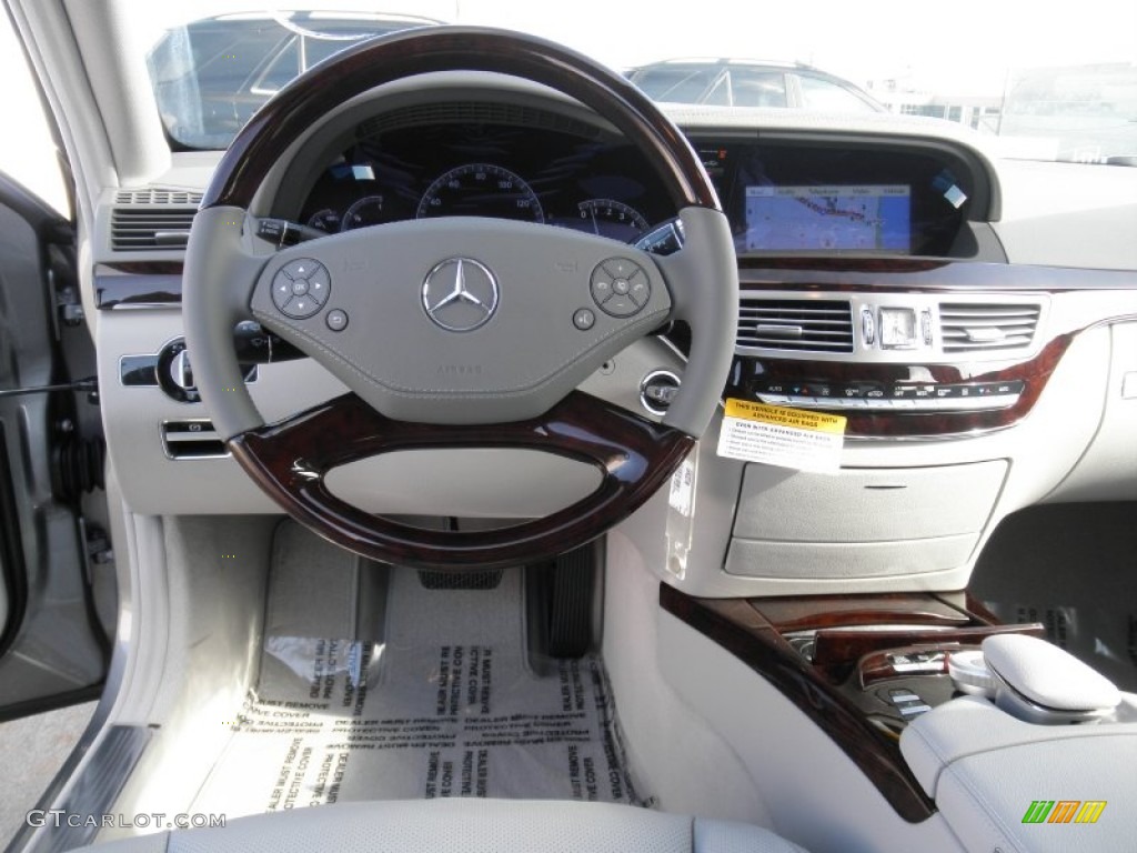 2012 Mercedes-Benz S 550 Sedan Ash/Grey Dashboard Photo #53647793