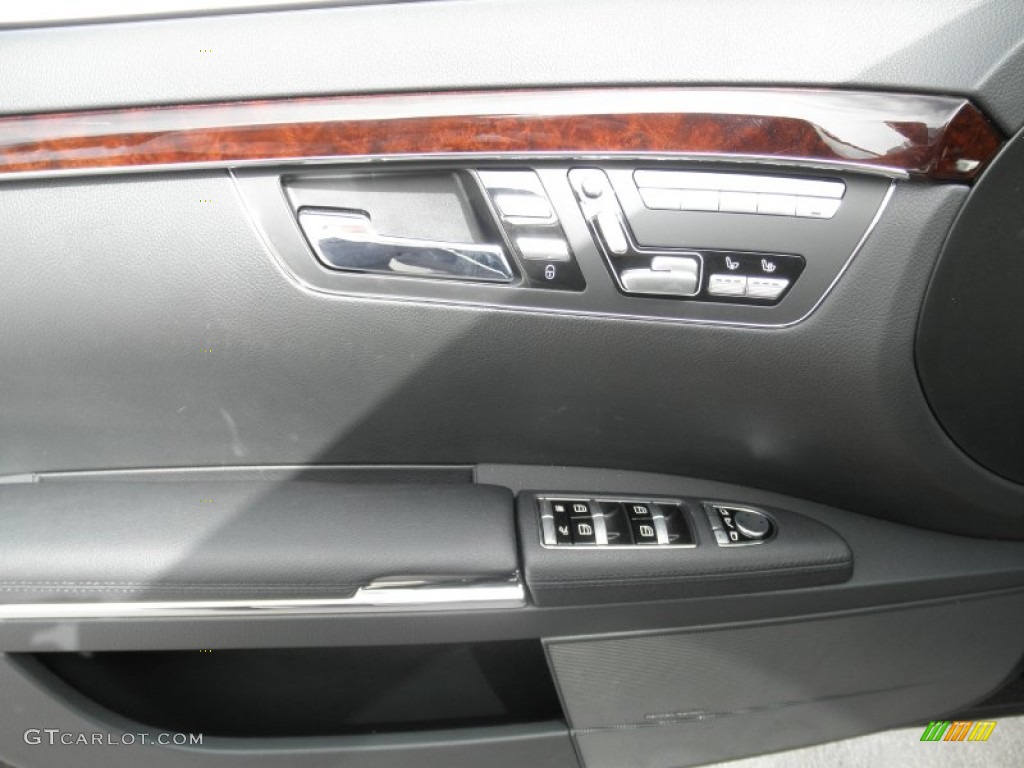 2012 Mercedes-Benz S 550 Sedan Black Door Panel Photo #53648199