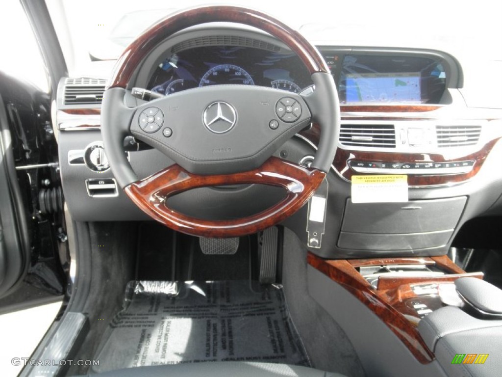 2012 Mercedes-Benz S 550 Sedan Black Dashboard Photo #53648244