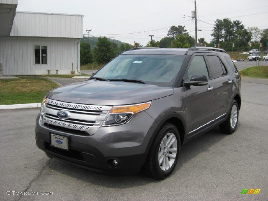 2012 Explorer XLT EcoBoost - Sterling Gray Metallic / Medium Light Stone photo #2