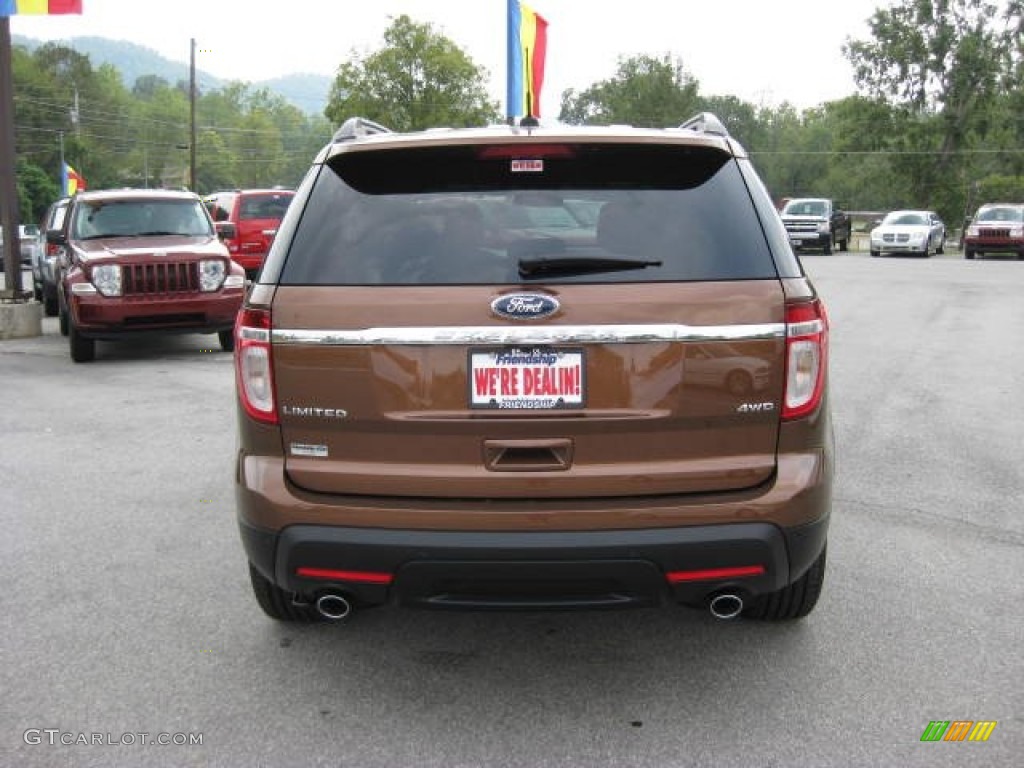 2012 Explorer Limited 4WD - Golden Bronze Metallic / Charcoal Black/Pecan photo #7