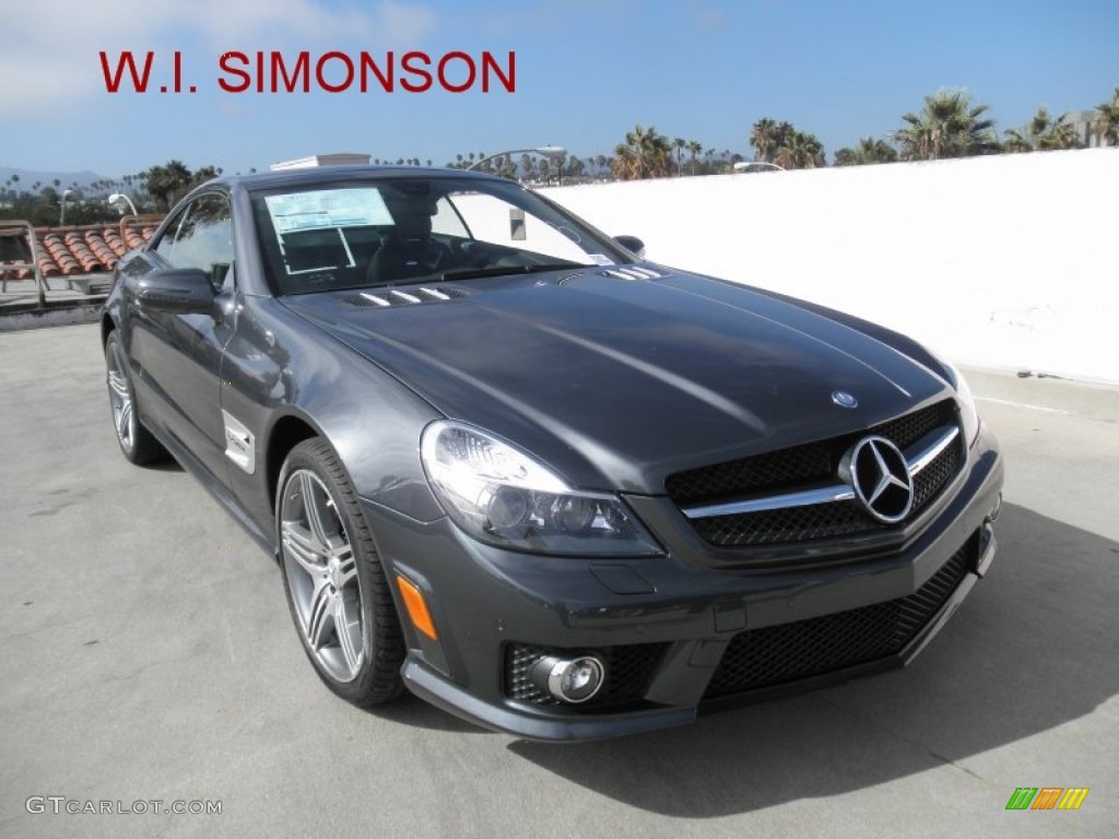 2012 SL 63 AMG Roadster - Steel Grey Metallic / Black photo #1