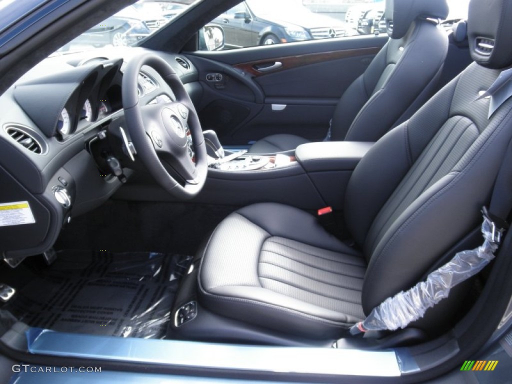 Black Interior 2012 Mercedes-Benz SL 63 AMG Roadster Photo #53648694