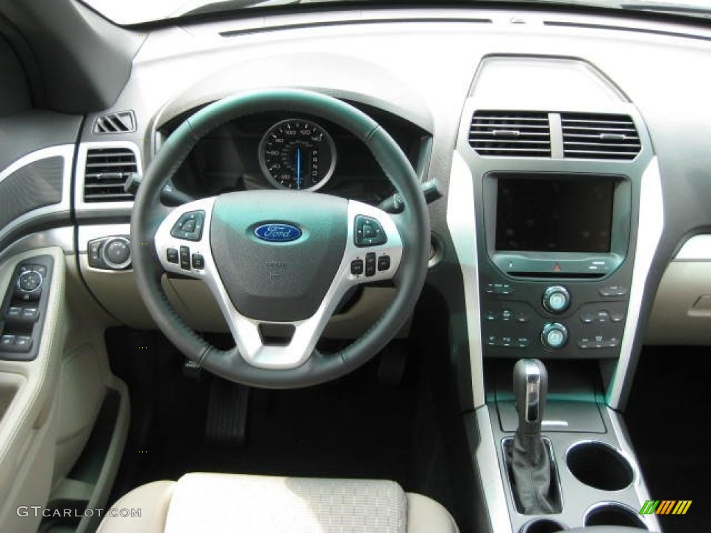 2012 Ford Explorer XLT EcoBoost Medium Light Stone Dashboard Photo #53648829
