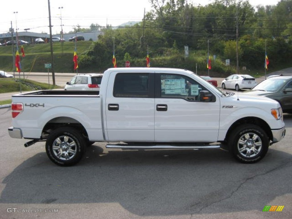 2011 F150 XLT SuperCrew 4x4 - Oxford White / Steel Gray photo #5