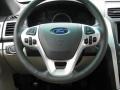 Medium Light Stone 2012 Ford Explorer XLT EcoBoost Steering Wheel