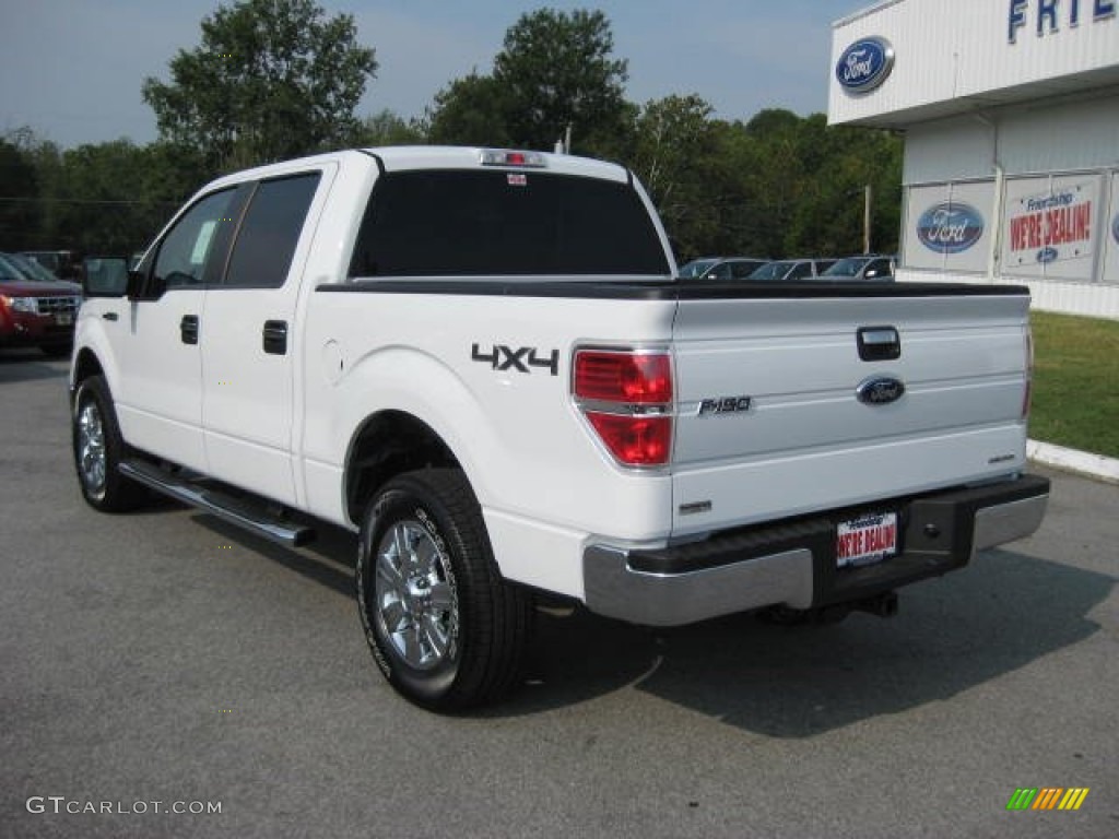 2011 F150 XLT SuperCrew 4x4 - Oxford White / Steel Gray photo #8