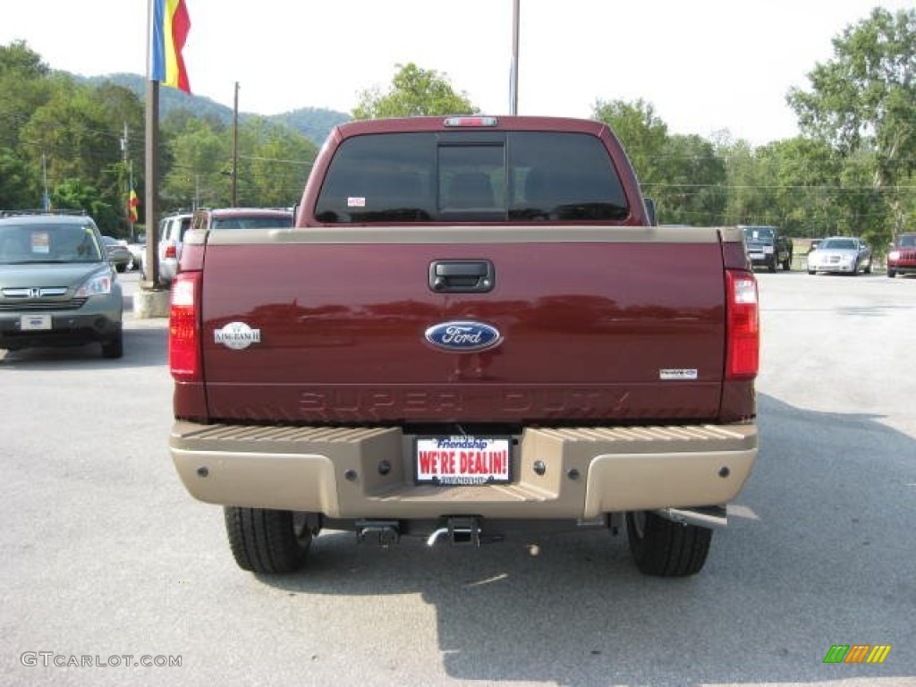 2012 F350 Super Duty King Ranch Crew Cab 4x4 - Autumn Red / Chaparral Leather photo #7
