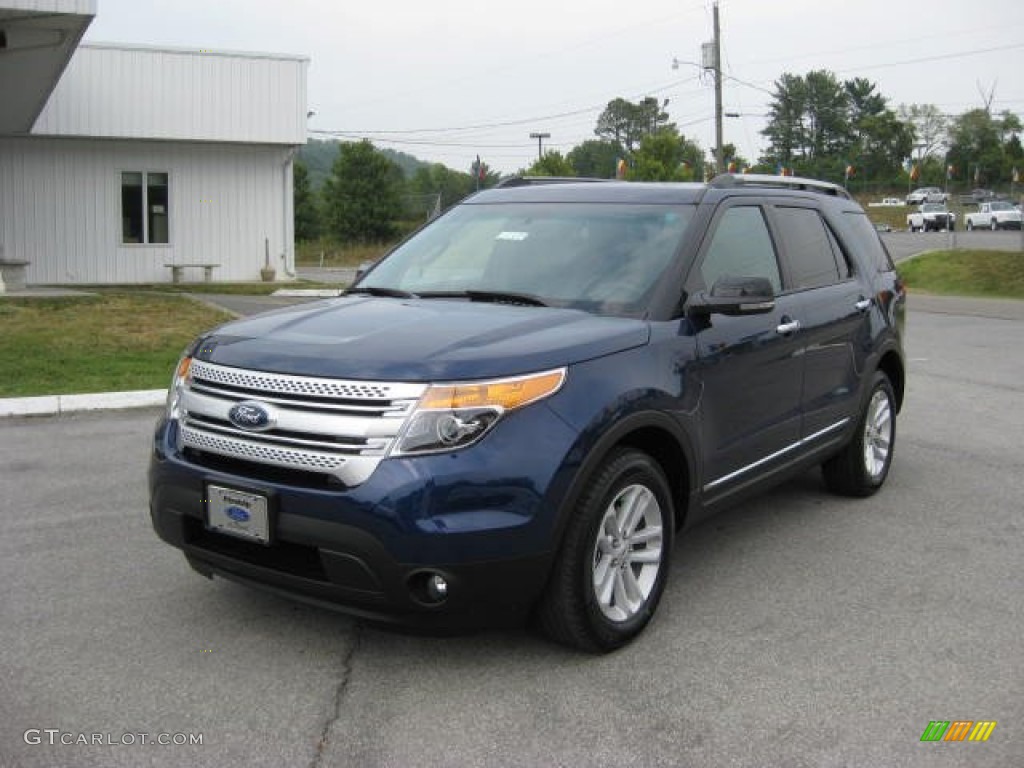 Dark Pearl Blue Metallic 2012 Ford Explorer XLT 4WD Exterior Photo #53648889